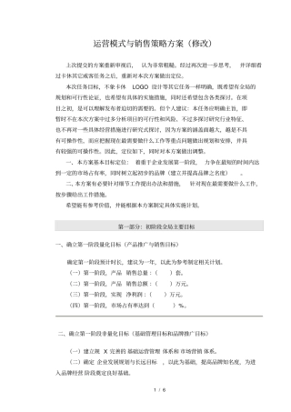 销售策略及运营模式6
