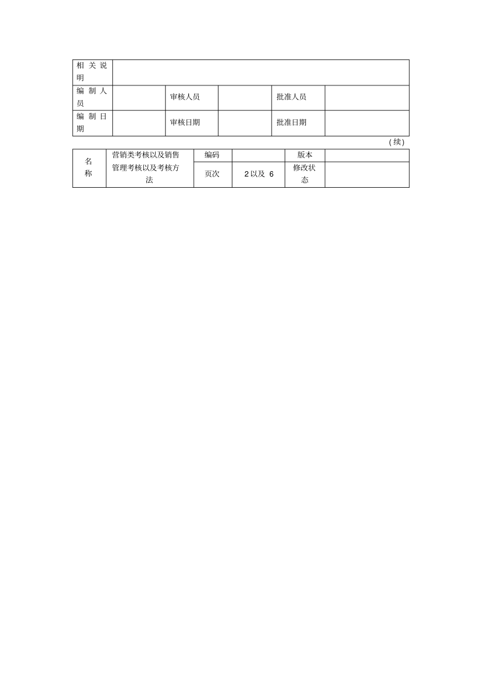 销售管理考核以及考核方法_第2页