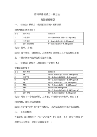 锁模力计算方法