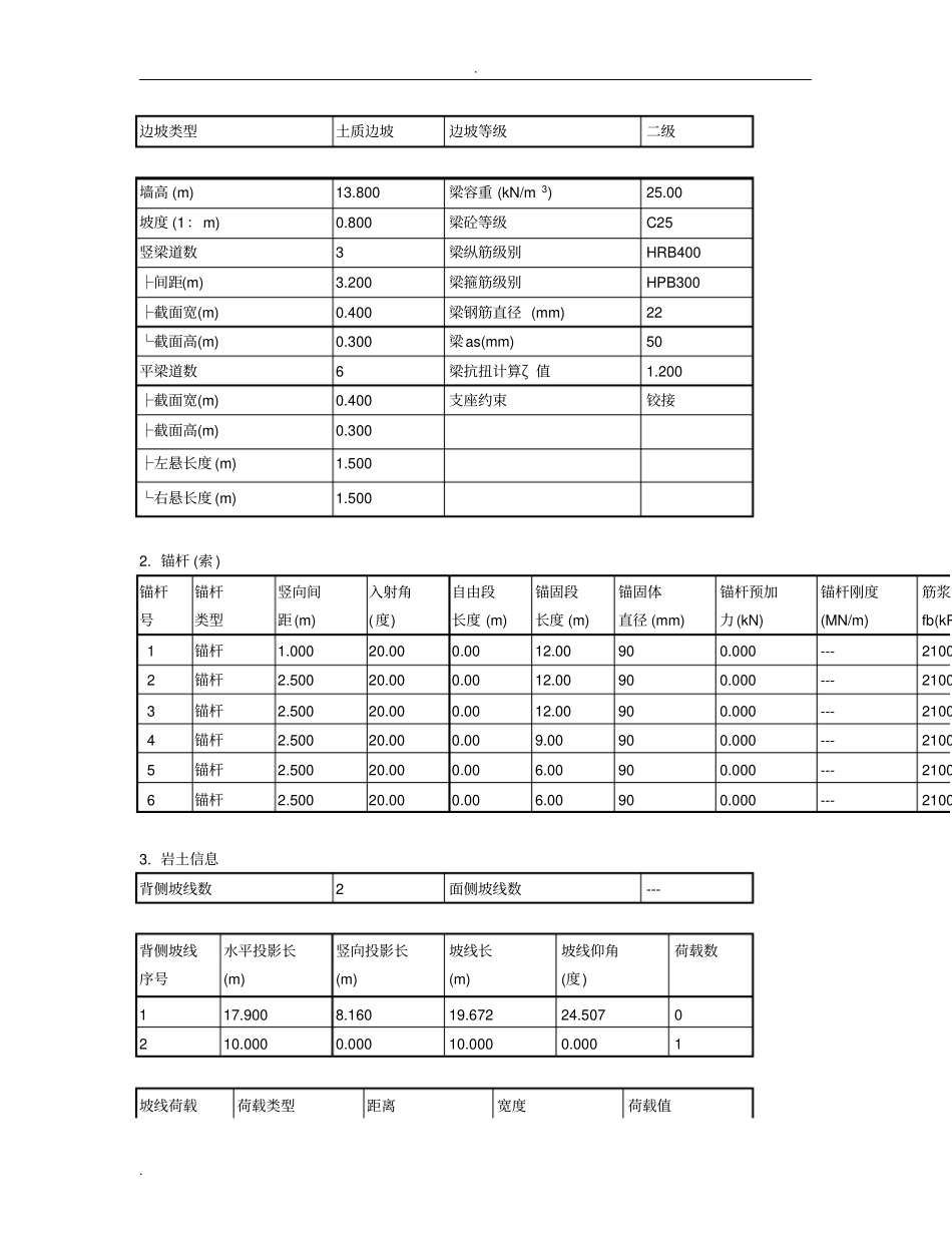 锚杆格子梁计算书_第2页
