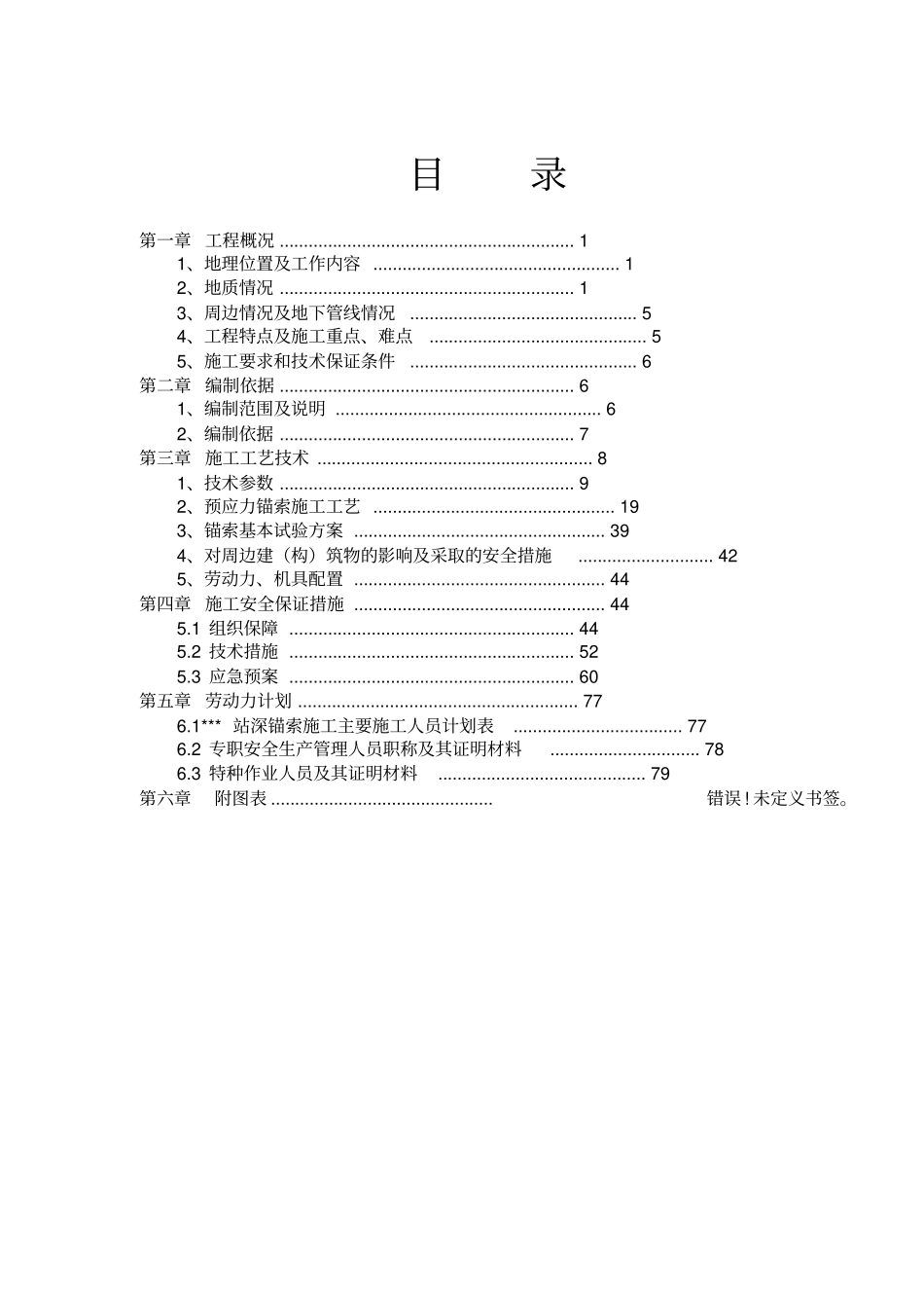 锚索施工安全专项施工方案_第1页