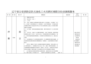 锦州演练脚本讲解
