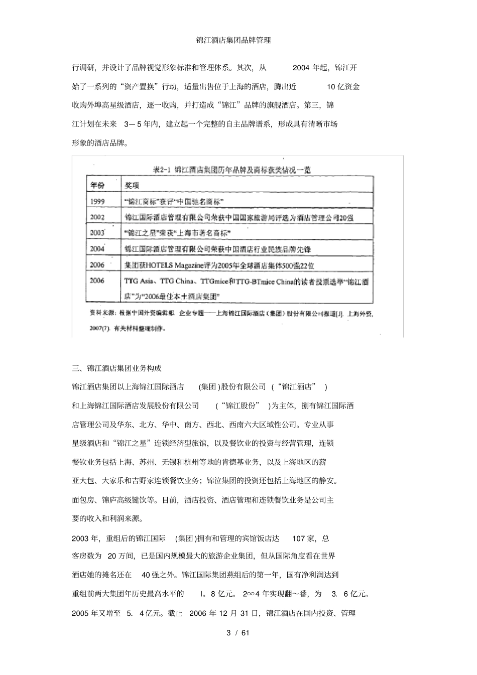 锦江酒店集团品牌管理_第3页