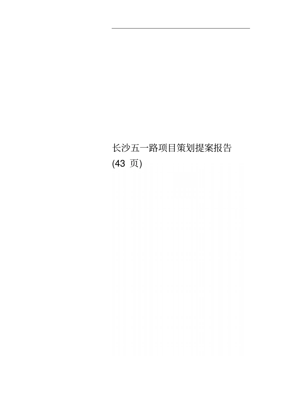 长沙五一路项目策划提案报告43_第1页