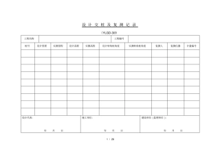 长输管道工程交工表格