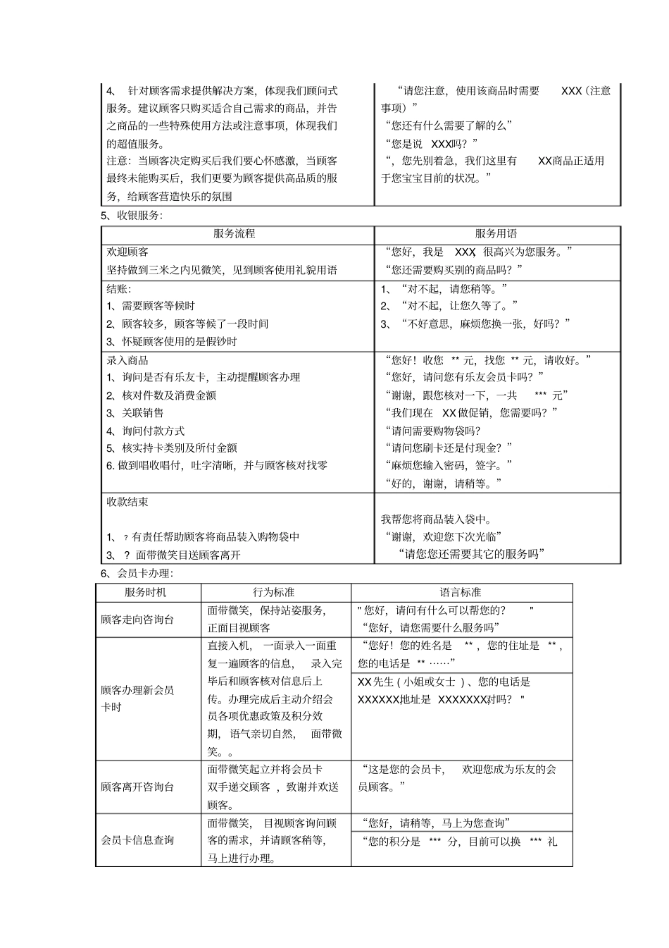 门店服务标准_第2页
