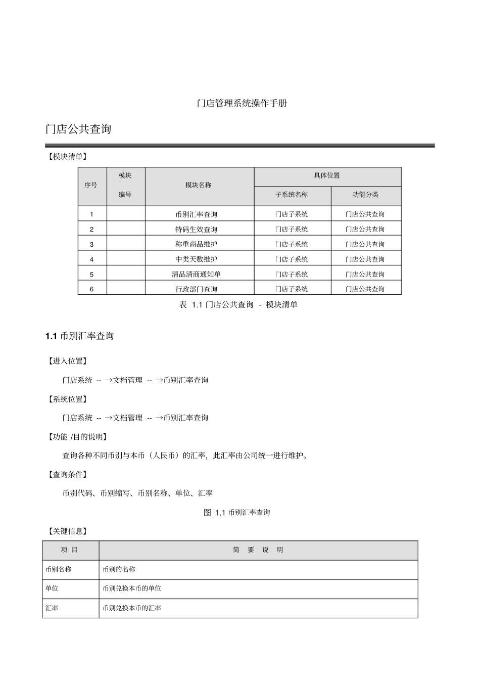 门店管理系统操作手册_第1页