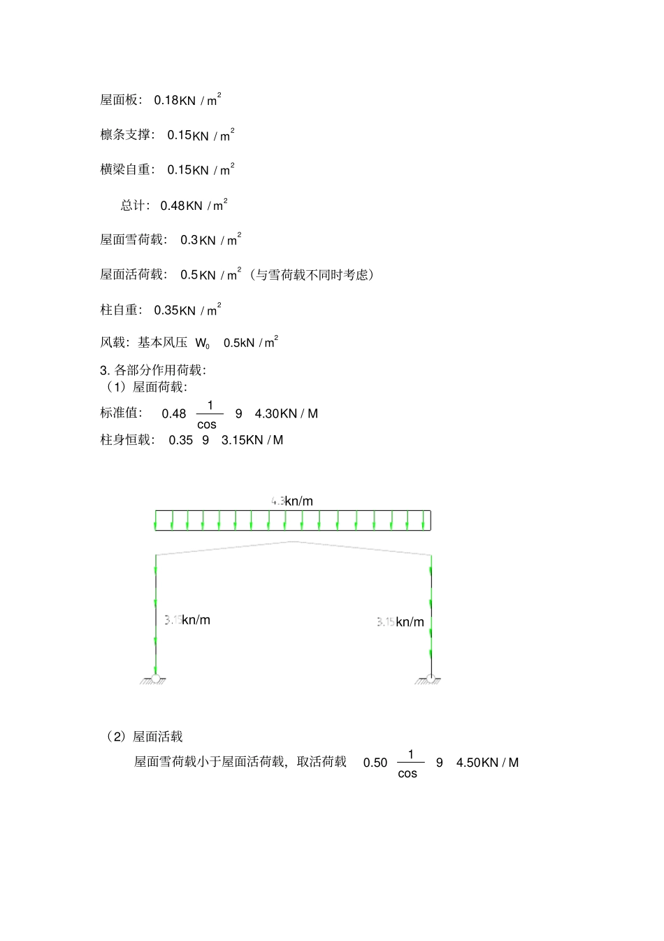 门式刚架厂房设计计算书_第2页