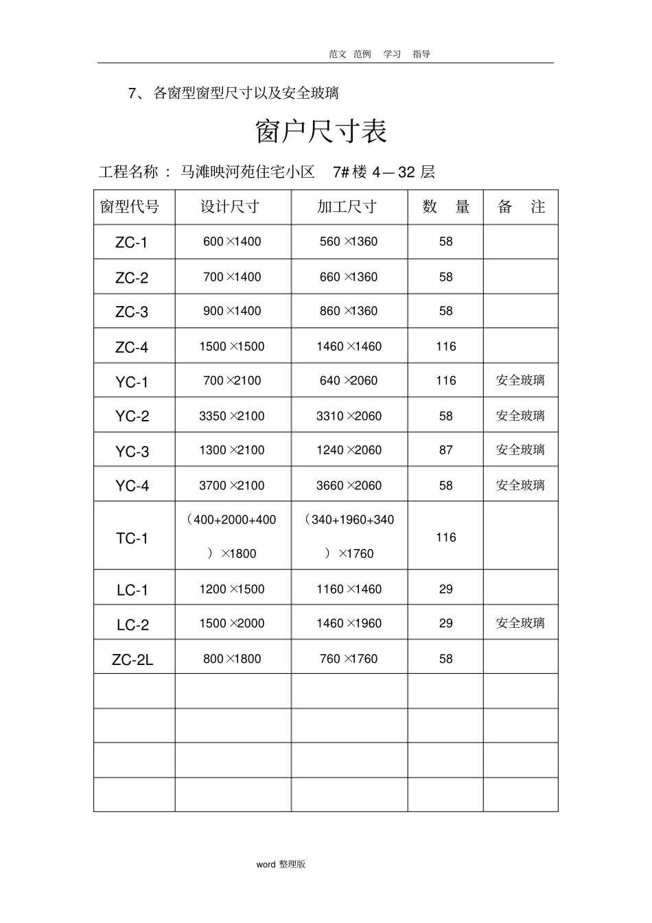 门窗专项工程施工方案_第2页