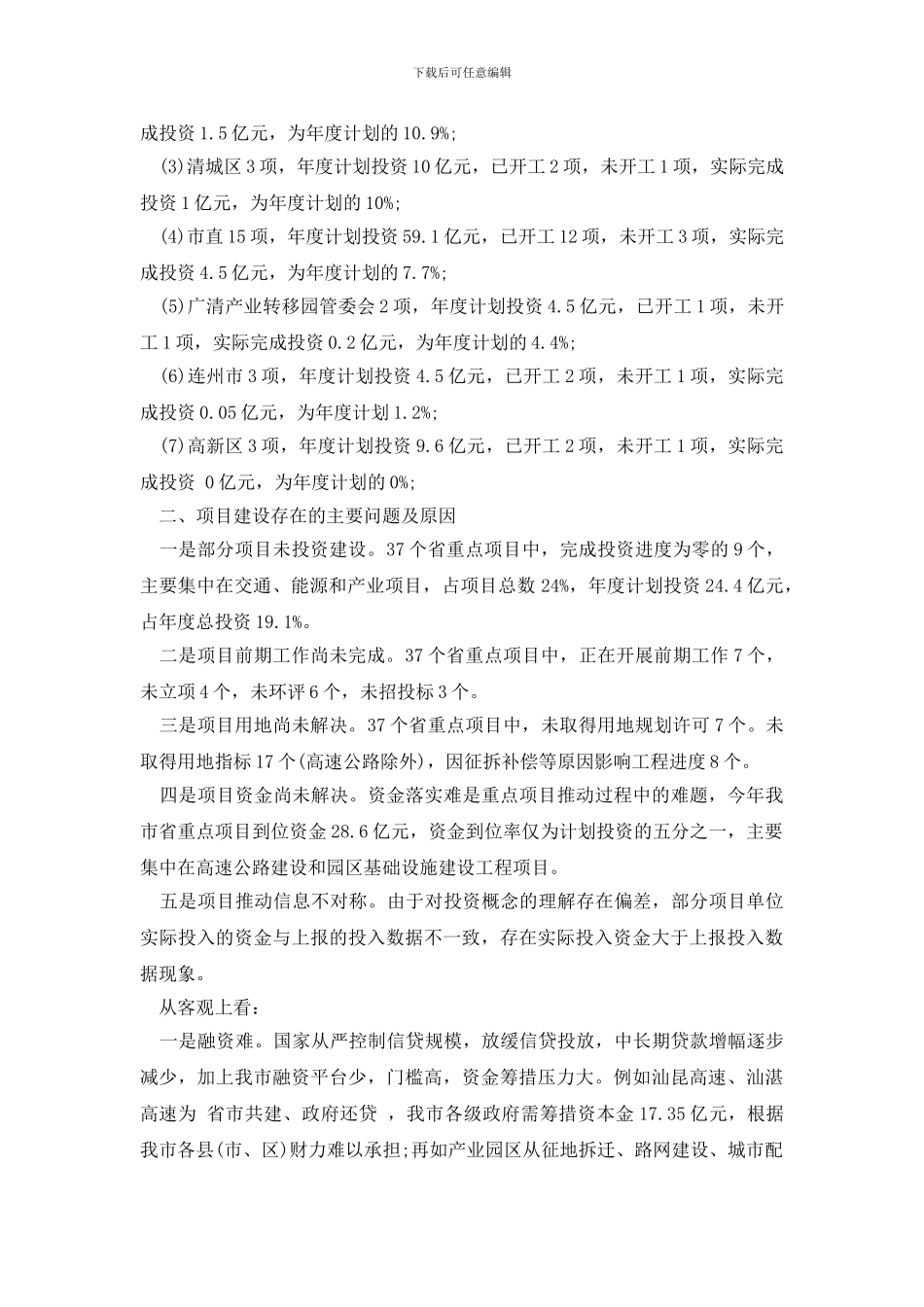 最新2024年省重点建设项目调研报告_第2页