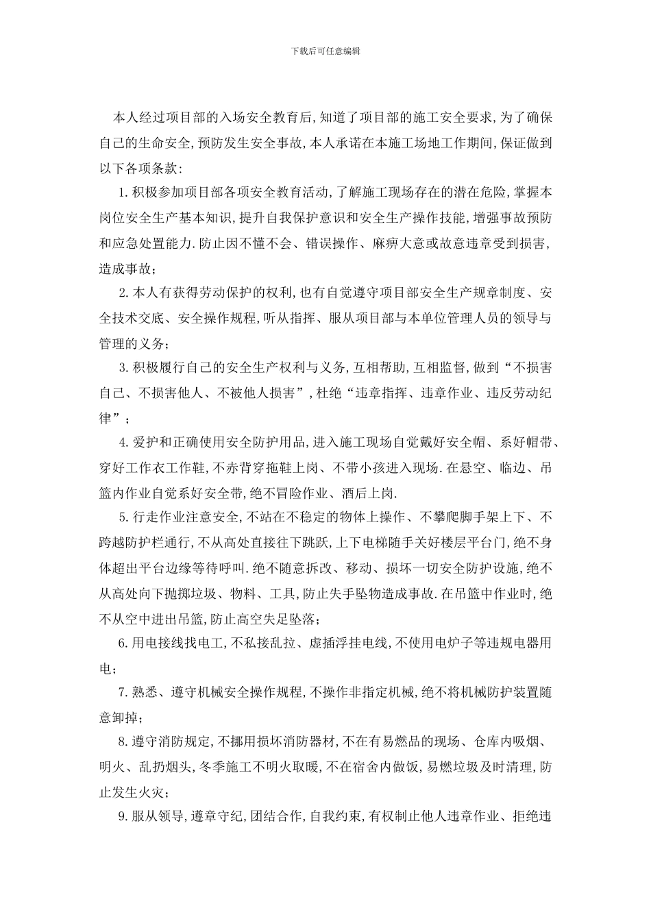 最新安全生产承诺书4篇_第2页