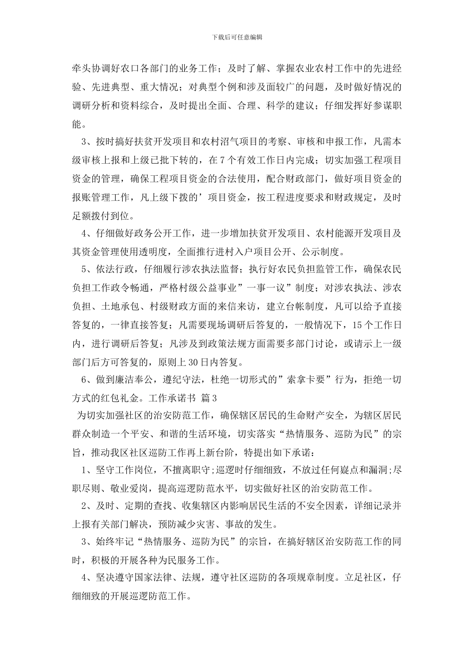 最新工作承诺书汇编10篇_第2页