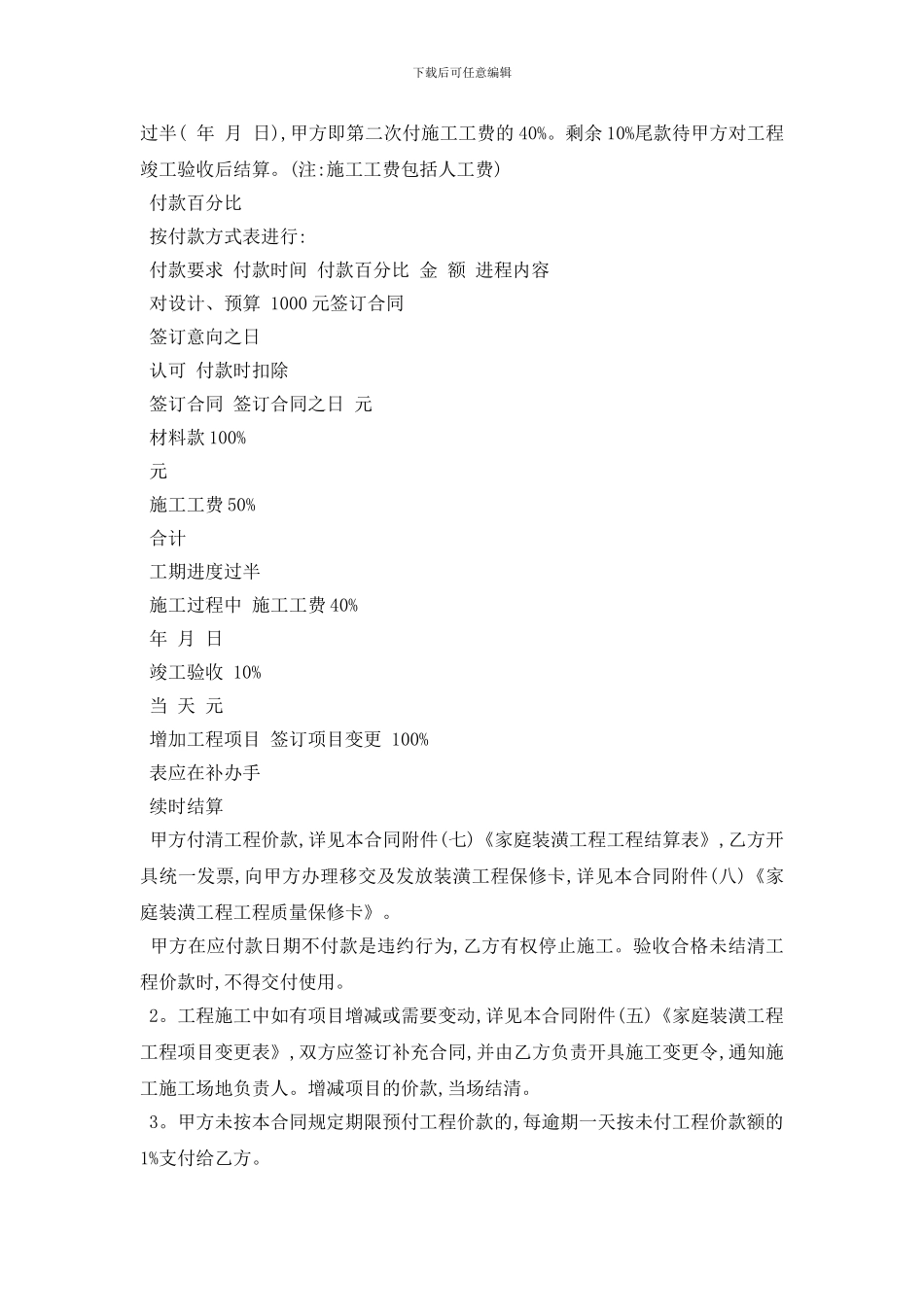 最新房屋装修合同范本2024最新5篇_第3页