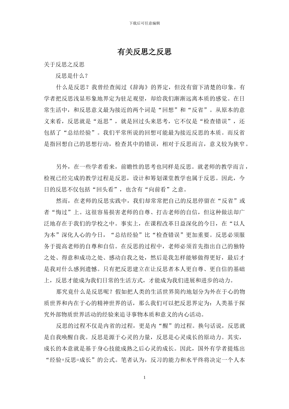 有关反思之反思_第1页