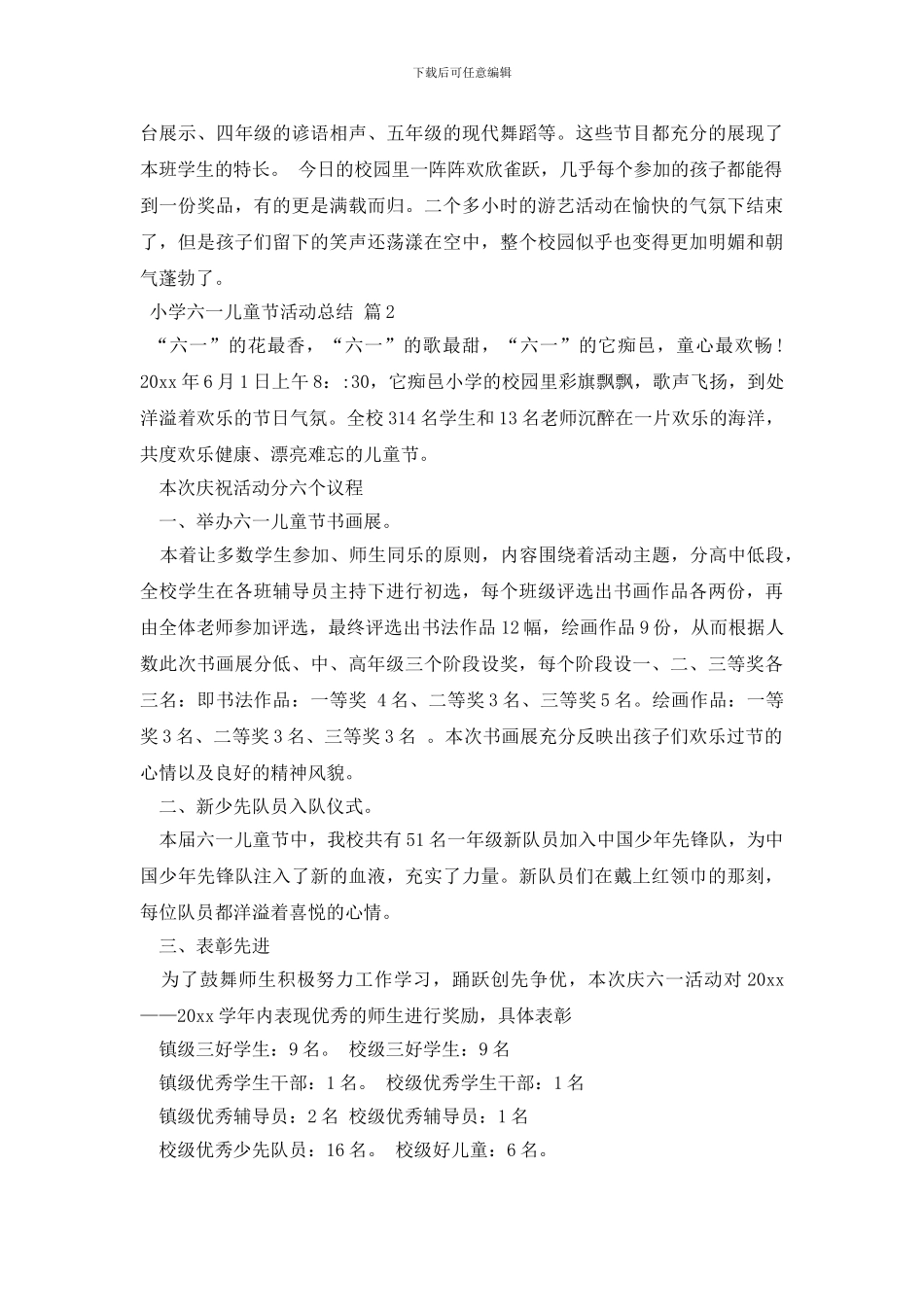 有关小学六一儿童节活动总结汇编8篇_第2页