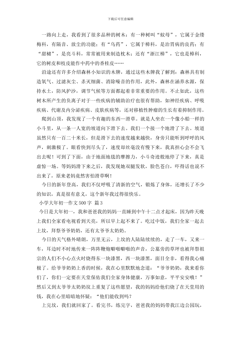 有关小学大年初一作文500字锦集六篇_第2页