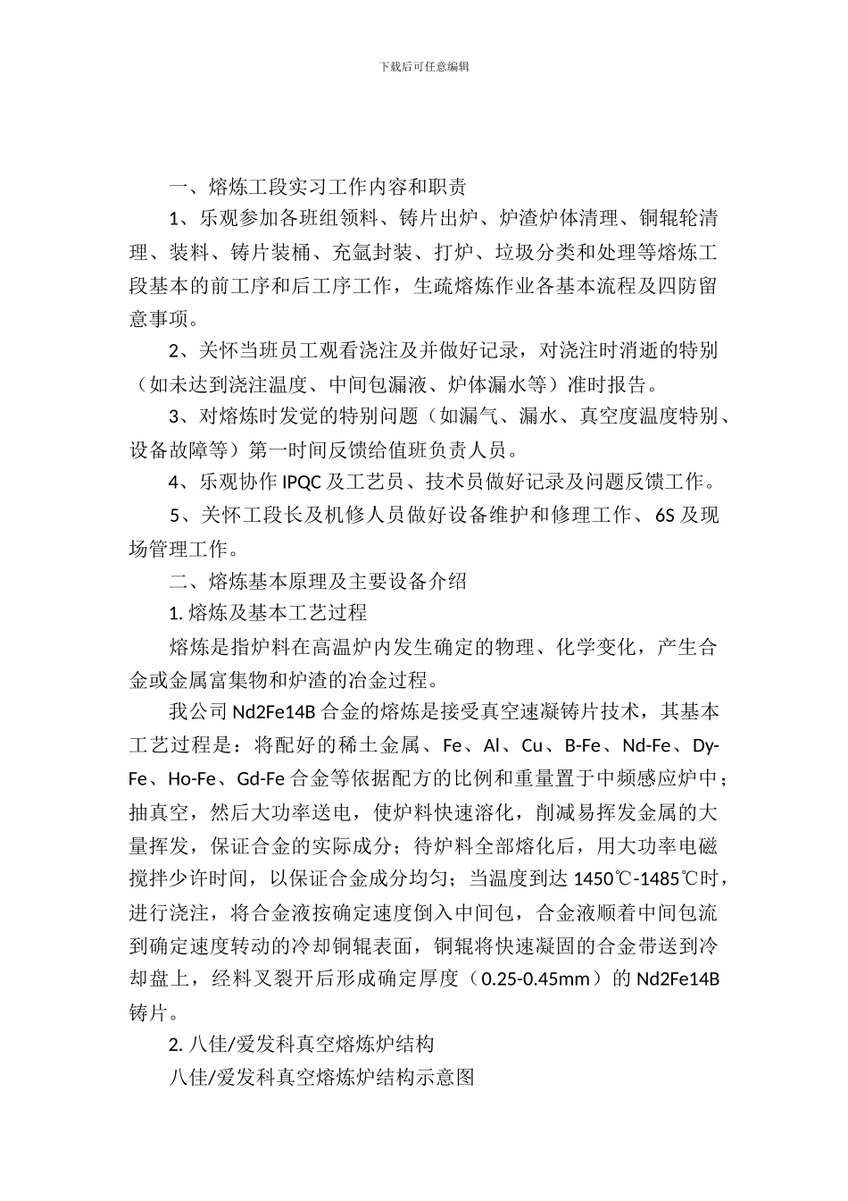 有关熔炼实习报告三篇_第2页