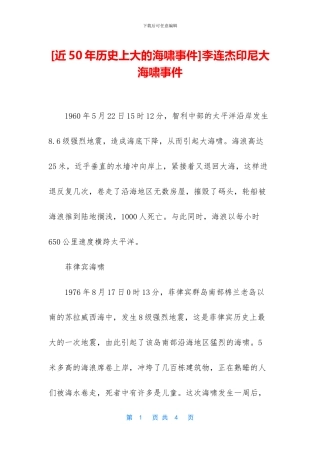 李连杰印尼大海啸事件