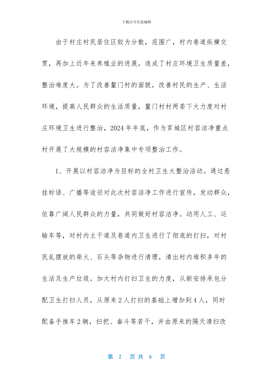 村委会关于村容整治工作总结_第2页