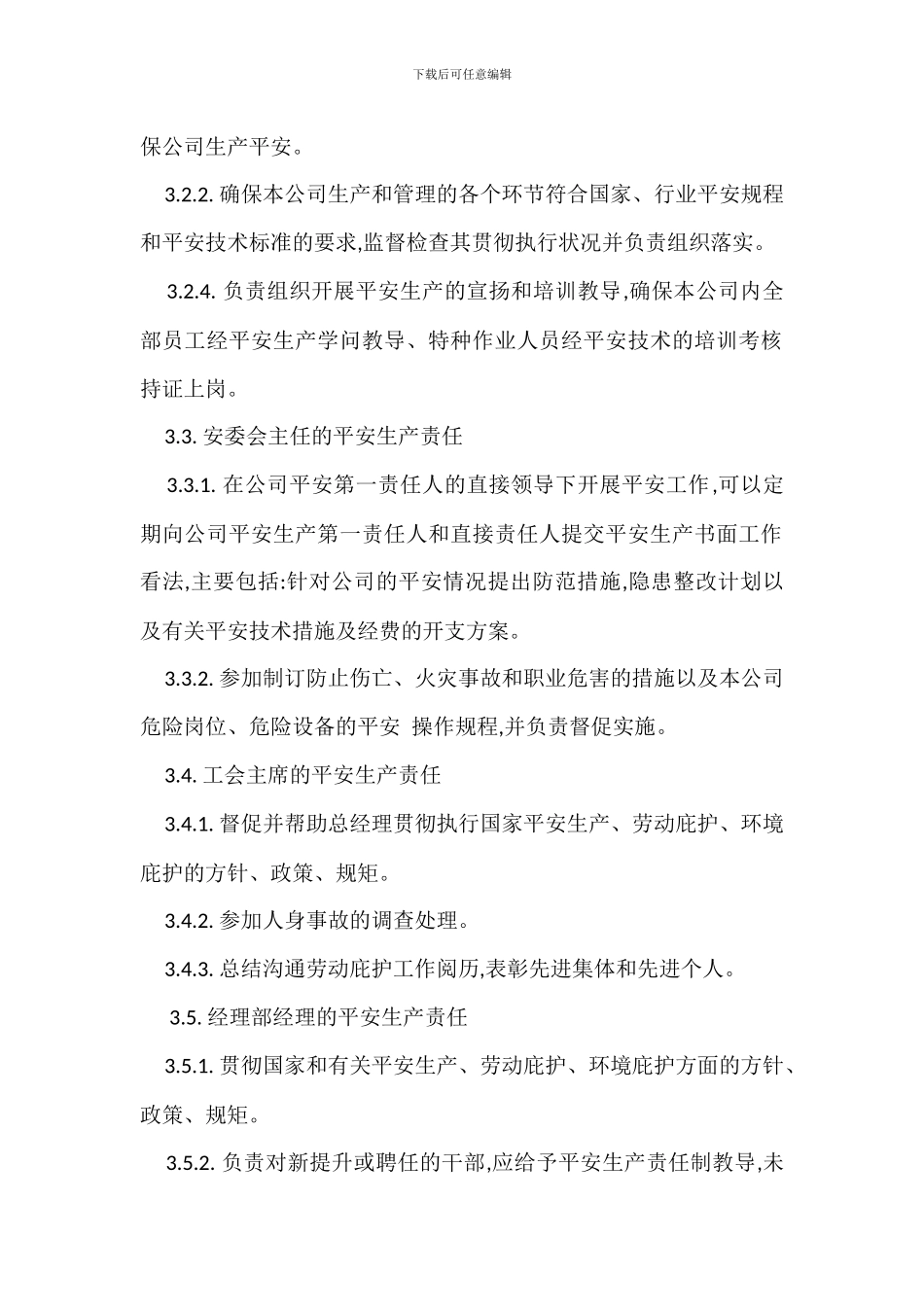 某某公司安全生产责任制_第2页