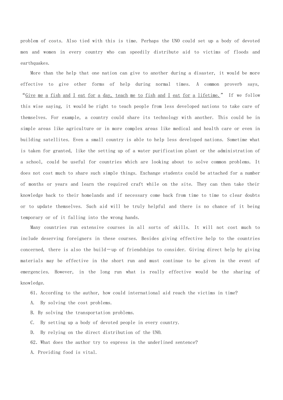 高三英语二轮突破 阅读理解特训15（含解析）_第3页