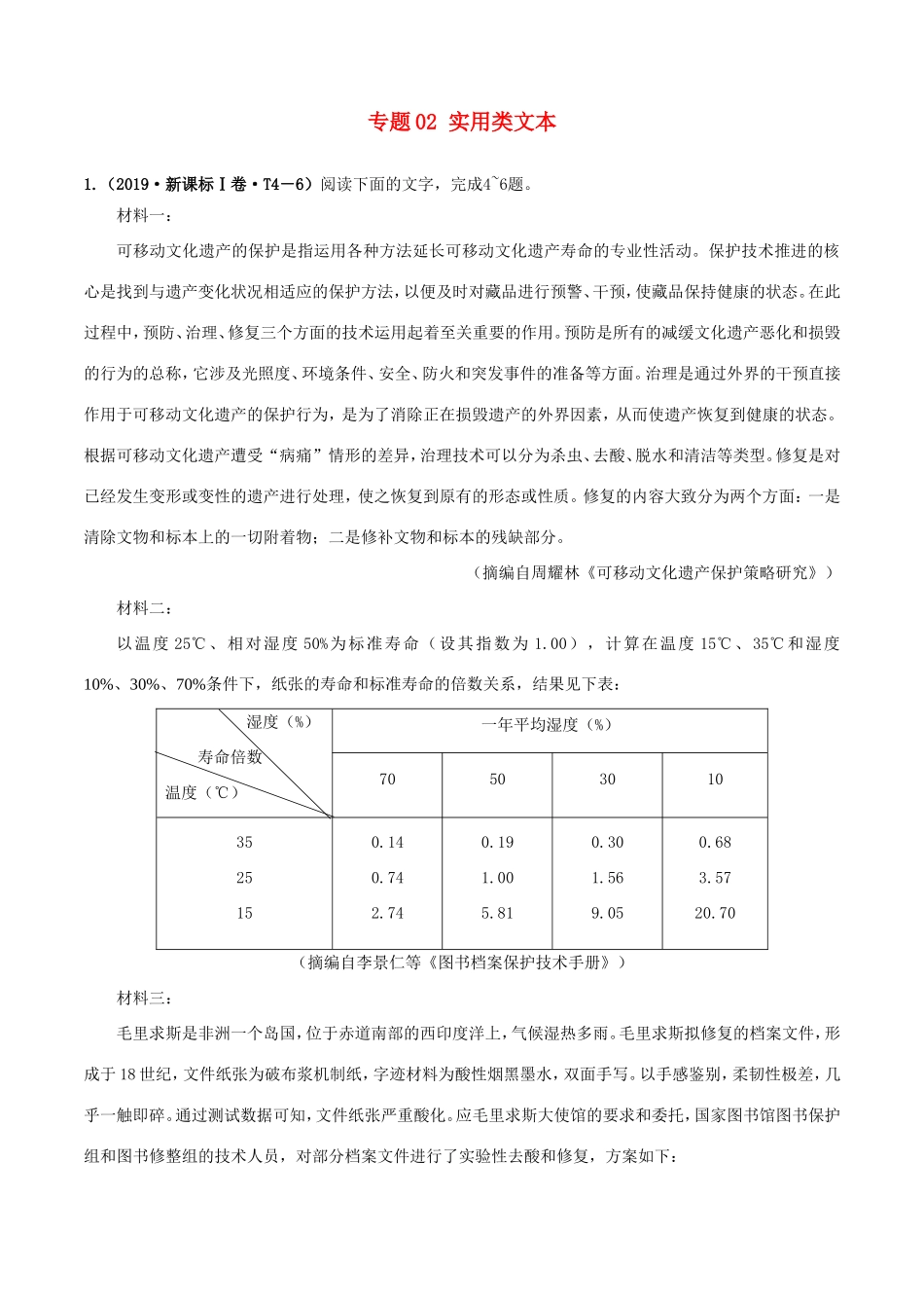 十年高考语文真题分类汇编 专题02 实用类文本阅读（含解斩）-人教版高三全册语文试题_第1页