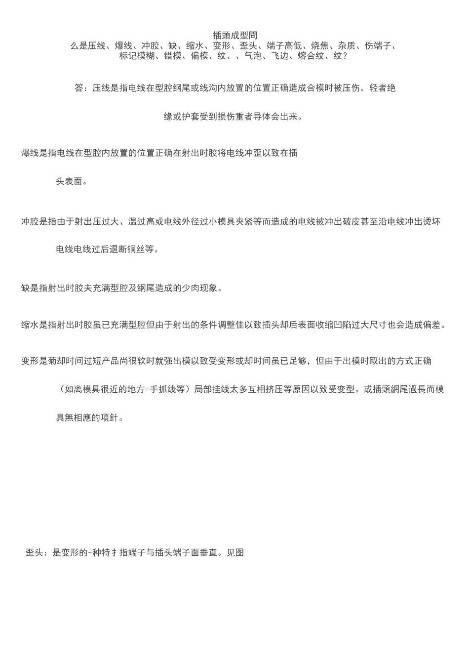 插头成型49问_第1页