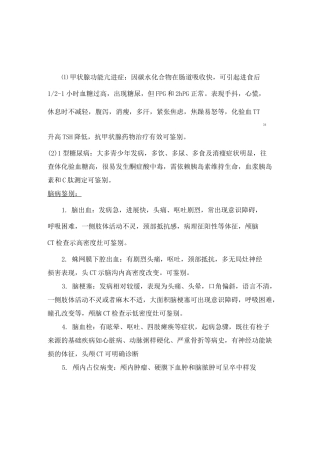 常见内科病的鉴别诊断