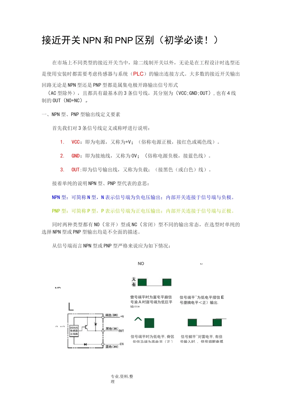 接近开关NPN及PNP区别[初学必读]_第1页