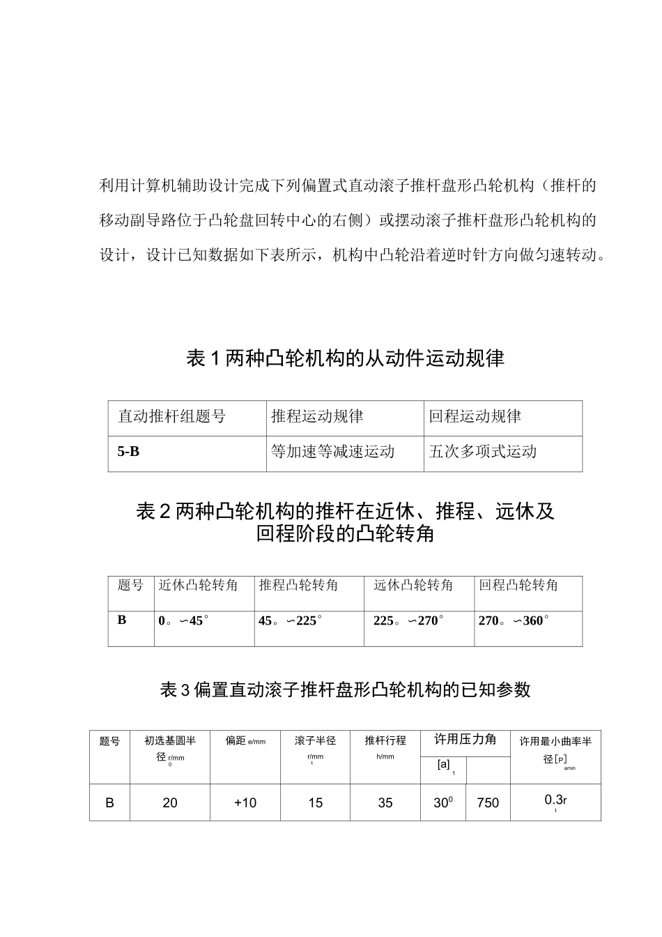 机械原理大作业2凸轮机构大作业.._第3页