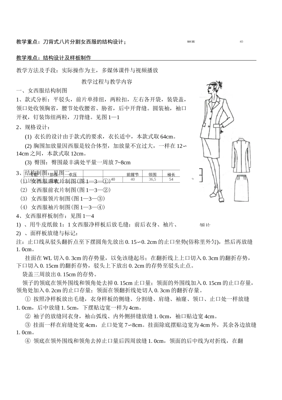 八片女西服缝制工艺_第2页