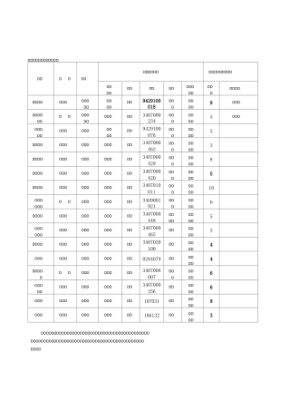 主要人员简历表