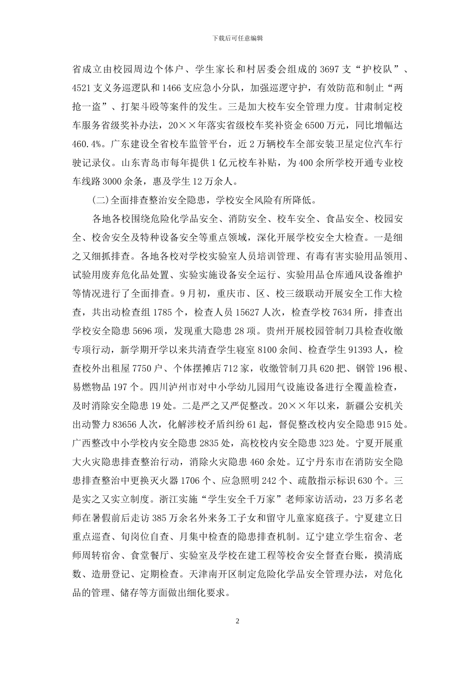 校园欺凌专项治理工作自查报告范文_第2页