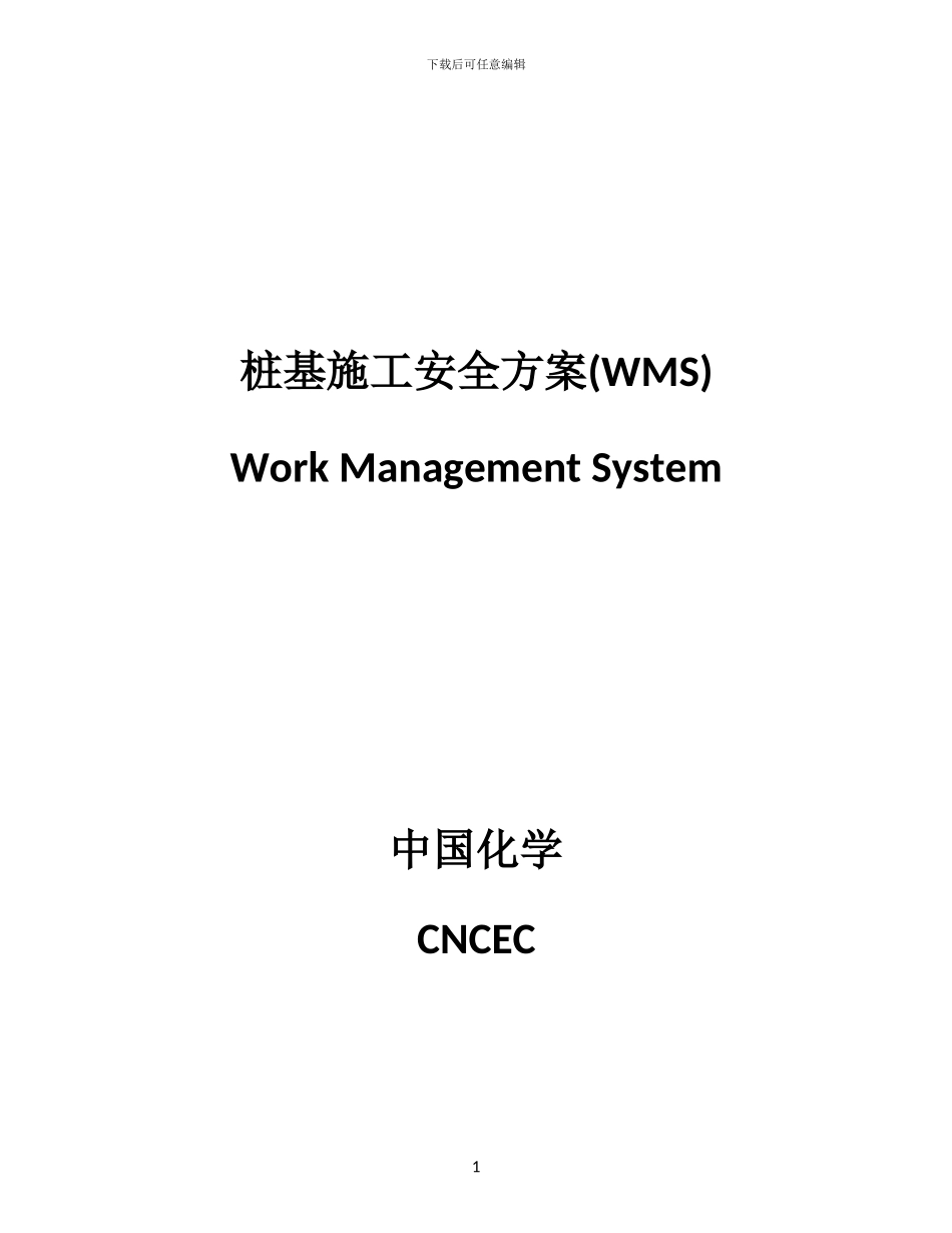 桩基施工安全方案x_第1页