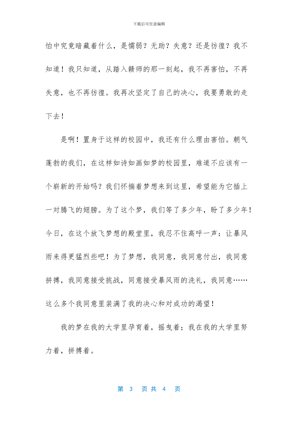 梦想与现实演讲稿_第3页