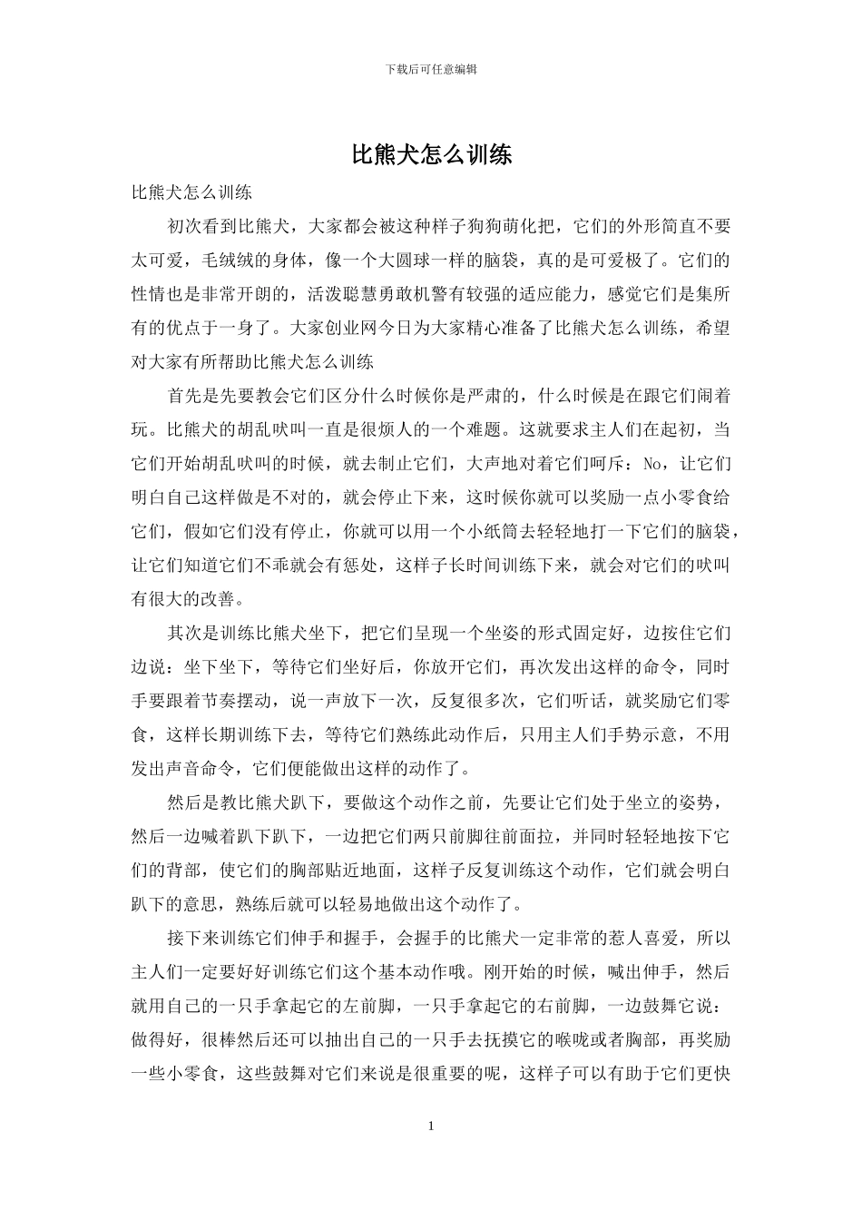 比熊犬怎么训练_第1页