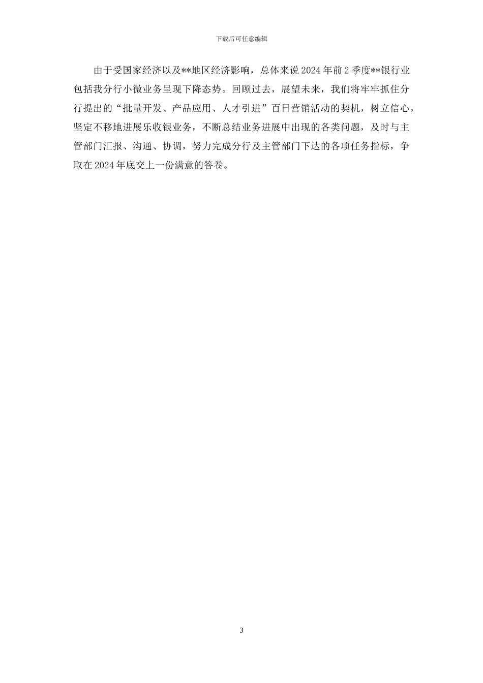 民生银行小微业务部工作总结_第3页