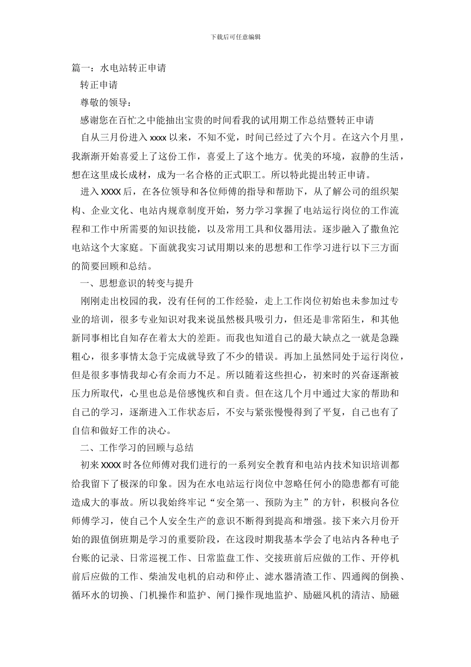 水电站试用期工作总结_第2页