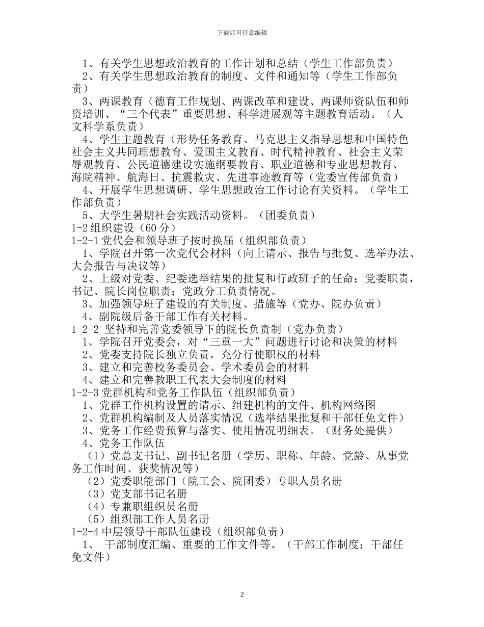 江苏海事职业技术学院迎接党建考核工作材料目_第2页