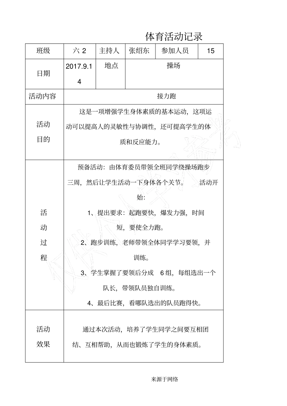 阳光体育活动记录40017_第2页