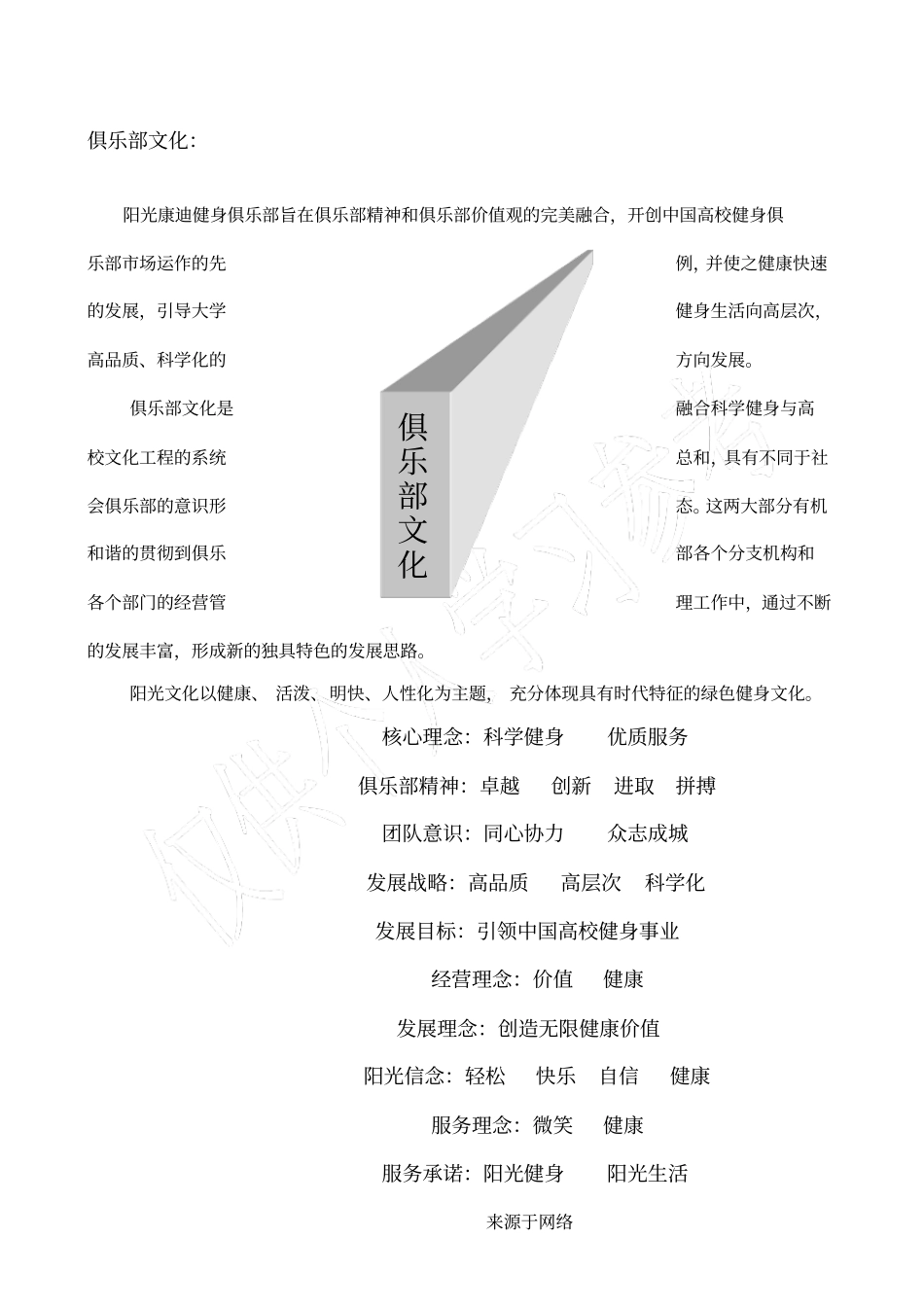 阳光康迪健身俱乐部商业规划书模板_第3页