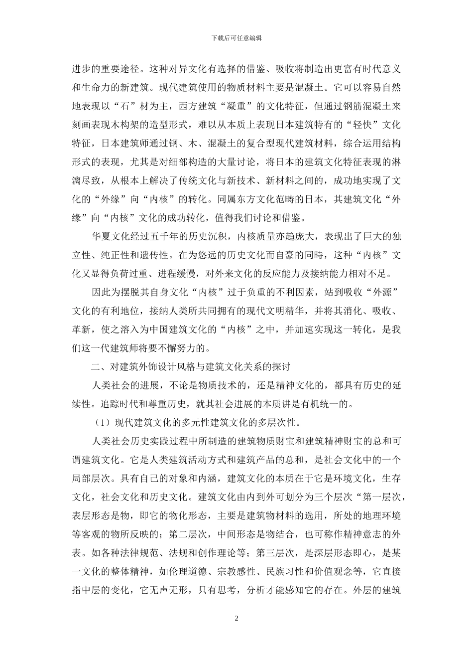 浅谈建筑设计风格和建筑文化之间的关系_第2页