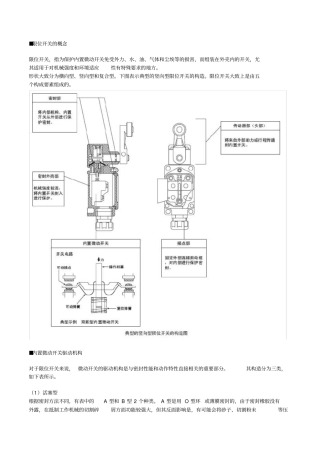 限位开关说明安装及设置