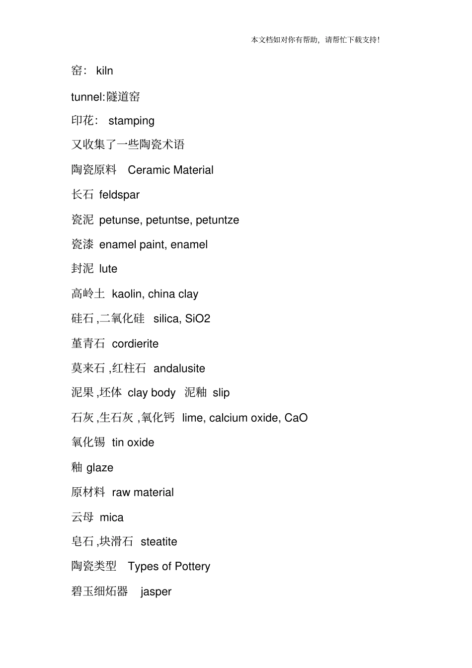 陶瓷专业英语_第2页