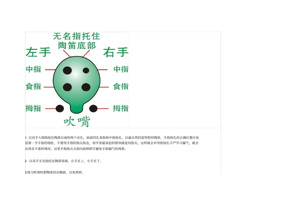 陶笛社团教材_第2页