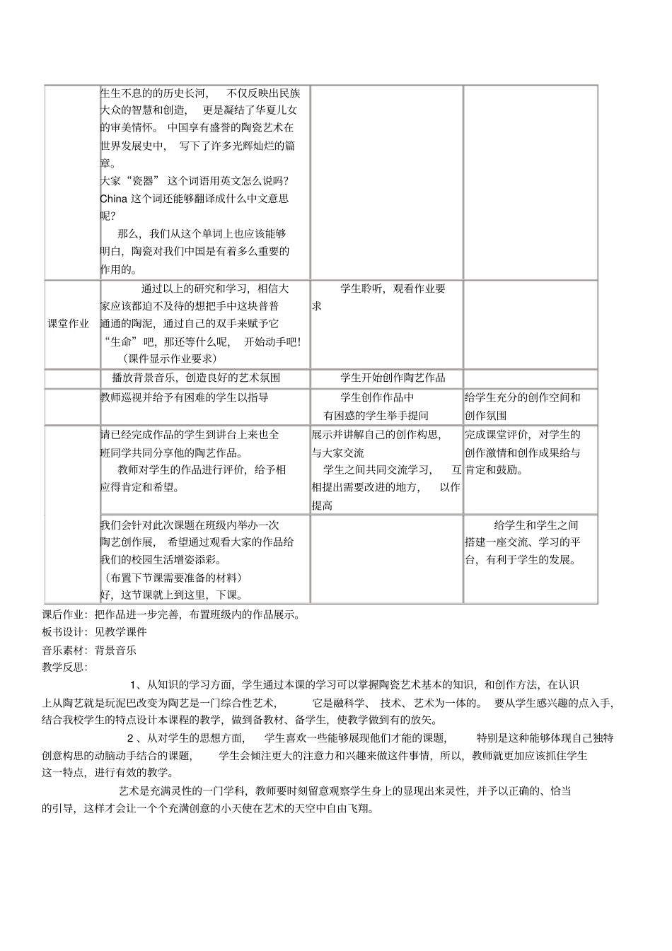 陶艺创作教学设计_第3页
