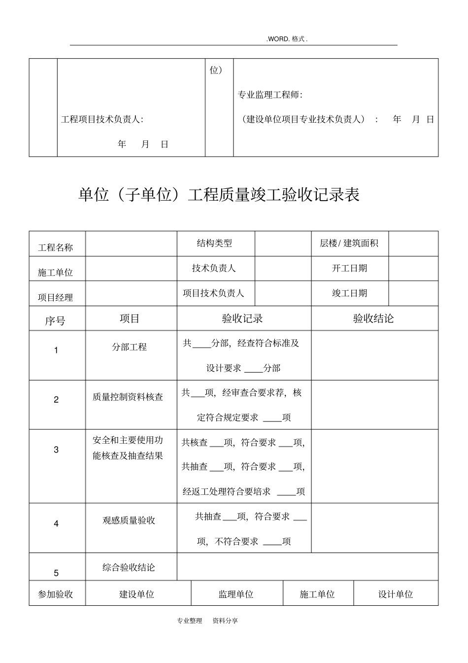 隐蔽工程验收记录文本表格等_第2页