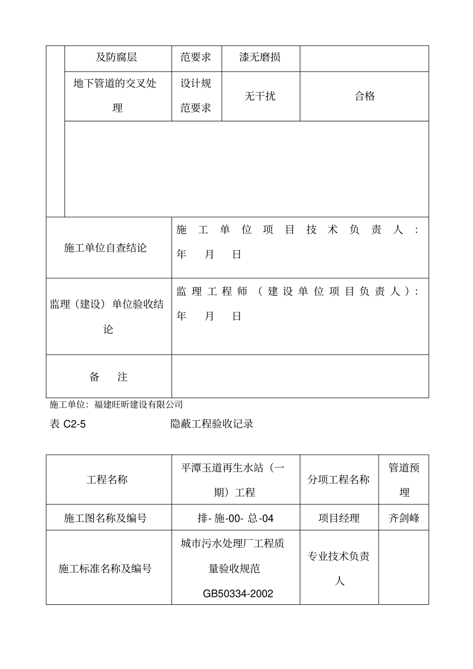 隐蔽工程验收记录范本_第3页