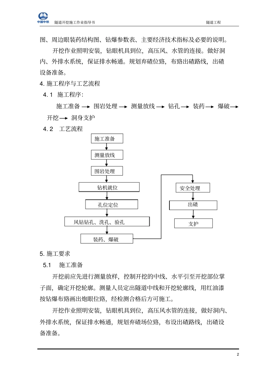 隧道开挖作业指导书重点讲义资料_第3页