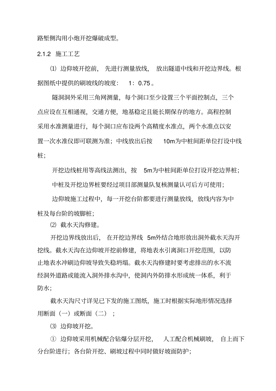 隧道洞口开挖施工方案_第2页